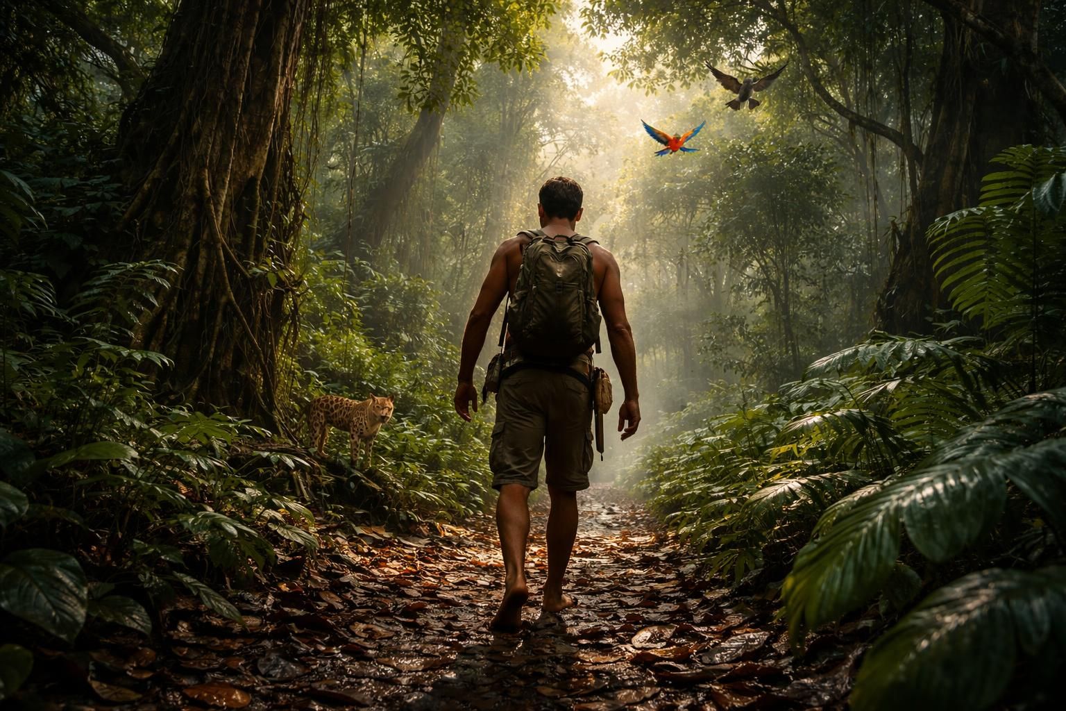 découvrez une aventure authentique au cœur de la nature sauvage du brésil, où le retour à l'instinct primaire se vit sans filtre ni flou.